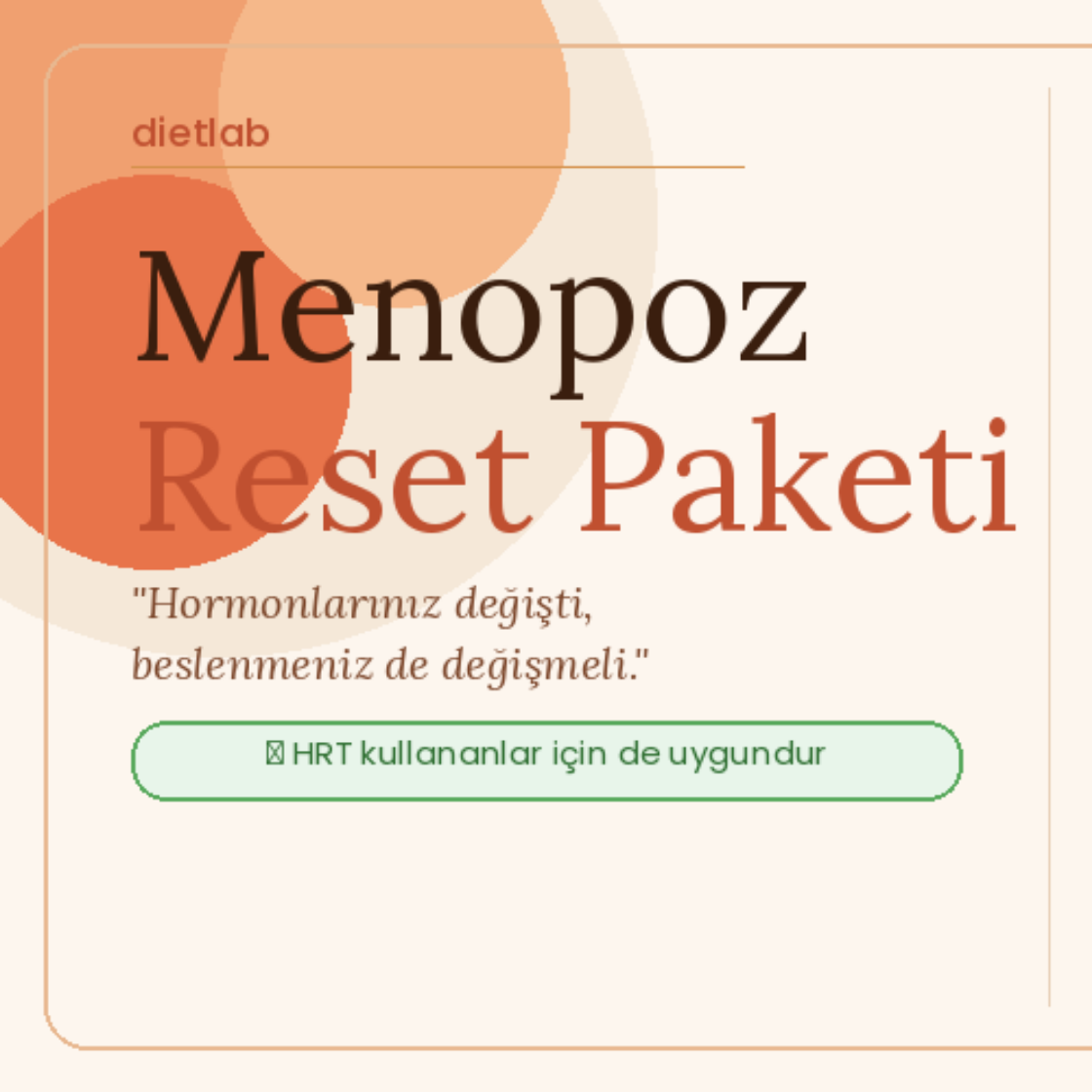 Menopoz Programi